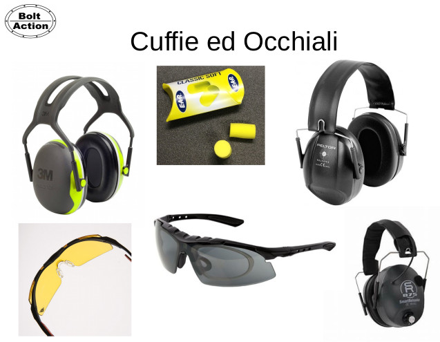 Cuffie ed occhiali