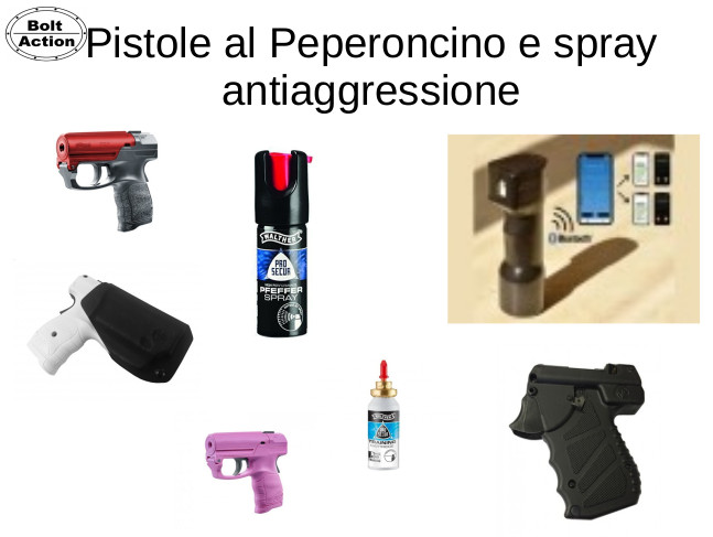 Pistole e spray al peperoncino